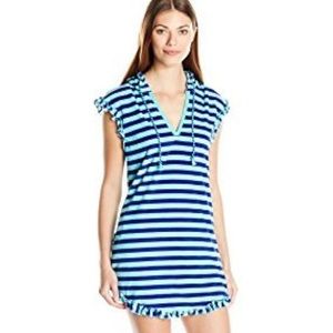 Betsy Johnson Cover-Up Striped Vintage Soft Cozy Size Medium